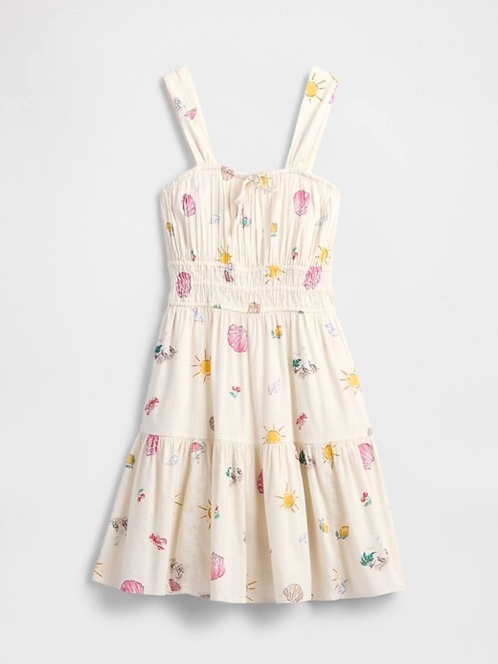 GAP Cream Mini Sundress with Sun & Shell Print